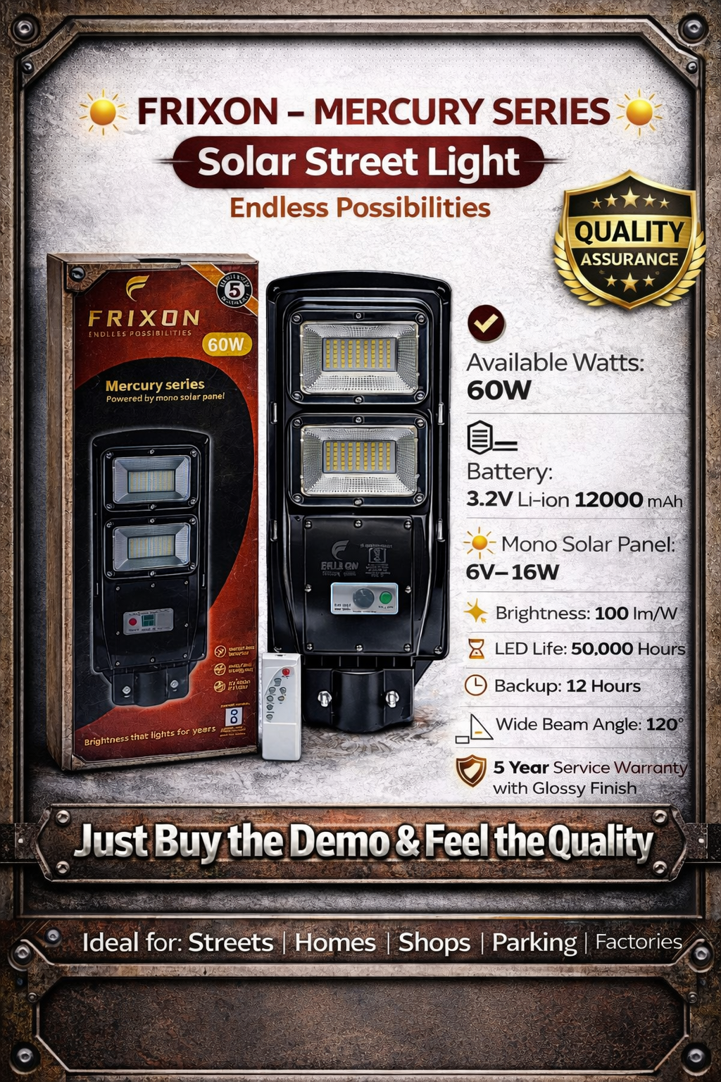 All in one solar street light 